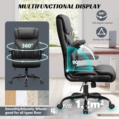 HeroSet Ergonomic Big and Tall Office Chair with Adjustable High Back and Lumbar Support