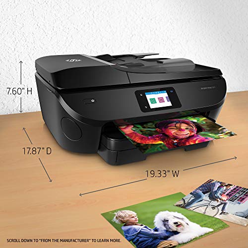 HP ENVY Photo 7855 All in One Photo Printer with Wireless Printing, HP Instant Ink ready, Works with Alexa (K7R96A)