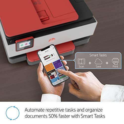 HP OfficeJet Pro 8035 All-in-One Wireless Printer - Includes 8 Months of Ink, HP Instant Ink, Works with Alexa - Coral (4KJ65A)