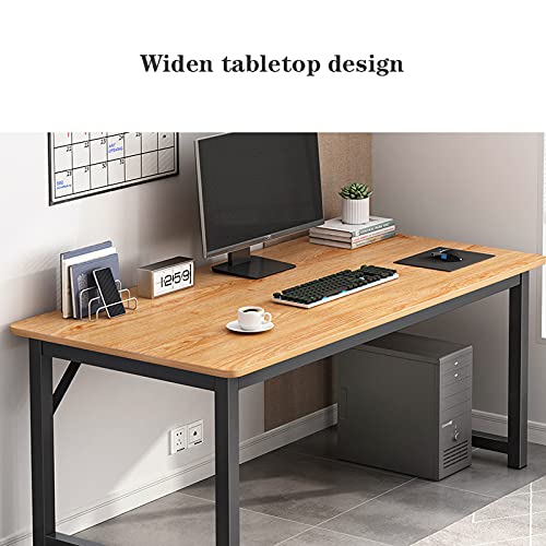 Modern Simple Style Computer Desk 29.6 Inches High Industrial Study Writing Table - White 1 Meter