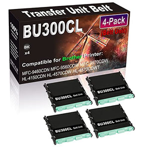 Kolasels Transfer Unit Belt 4-Pack Compatible BU300CL BU-300CL for MFC-9460CDN MFC-9560CDW MFC-9970CDW HL-4150CDN Printer