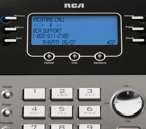 RCA 25425RE1 ViSYS 3-Way Conference, 4-Line Expandable System Phone with Call Waiting / Caller ID - 3-Pack