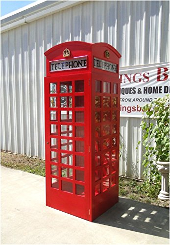 The King's Bay Red British London Telephone Booth Cast Iron Replica