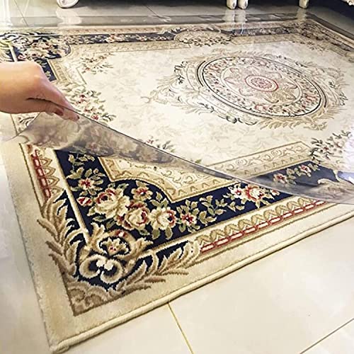 HAIZON Hard-Floor Chair Mats Entrance Floor Runner Protector, HD Transparent Carpet Hallway Hardwood Floors Mat Protect Pad, Door Mats, Floor Mats for Computer Desk - 110x800cm