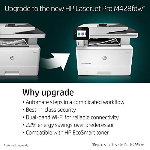 HP LaserJet Pro M426fdw All-in-One Wireless Laser Printer with Double-Sided Printing, Amazon Dash Replenishment Ready (F6W15A)