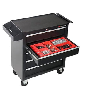 TANKSTORM Heavy Duty Steel Rolling Tool Box 5 Drawer Cart (TZ35P-B)