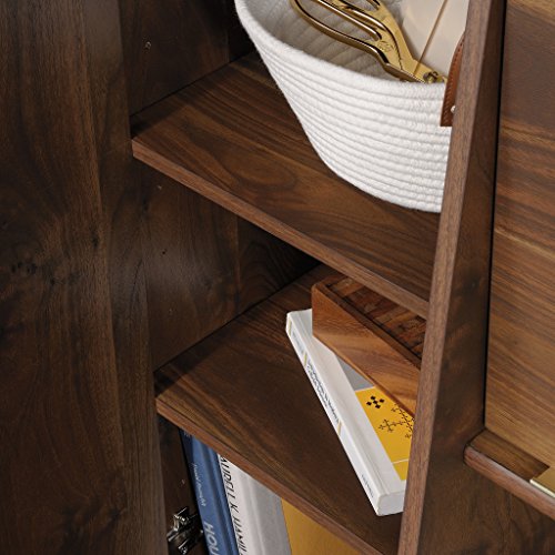 Sauder 422277 Clifford Place Hutch, L: 58.90" x W: 16.34" x H: 34.13", Grand Walnut finish
