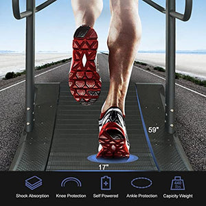 WOLFMATE Fitness Curved Treadmill, Air Runner, Self-Generated Commercial Curved Treadmill, Curved Non-Motorized Treadmill with Resistance Adjustment (MND-Y600B)