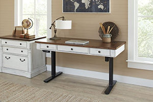 Martin Furniture IMDU384T-Kit Durham Sit/Stand Desk, White