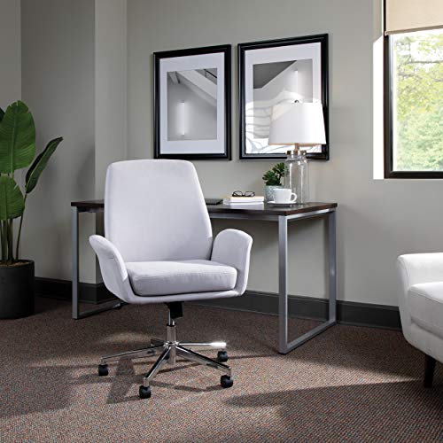 OFM 733-F Modern Fabric Upholstered Office, Cushioned Arm Chair, Grey