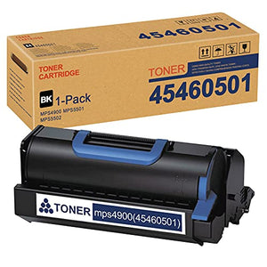 mps4900 45460501 Toner Cartridge (Black,1 Pack) Replacement for OKI MPS4900 MPS5501 MPS5502 Toner Kit Printer