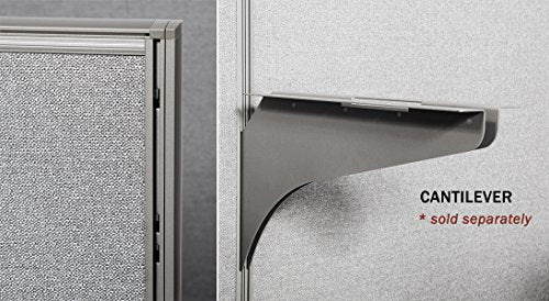 GOF Cubicle Double 8 Station Office Partition - Large Fabric Room Divider Panel Workstation