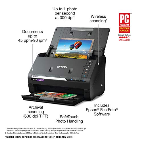 Epson FastFoto FF-680W Wireless High-speed Photo and Document Scanning System (Renewed)