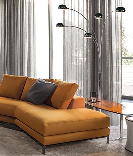 NOVA of California 4035 Mushroom Arc Lamp, Black Nickel,