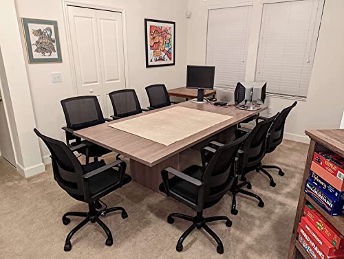 CLATINA Ergonomic Rolling Mesh Desk Chair with Executive Lumbar Support - Black 4 Pack