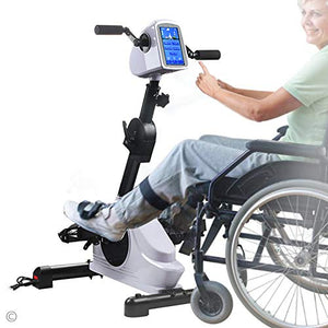 Rehab Bike Pedal Exerciser Electronic Physical Therapy Arm/ Leg Health Exerciser with 7" Display Touchscreen Recovery Cycle for Handicap, Disabled and Stroke Survivor
