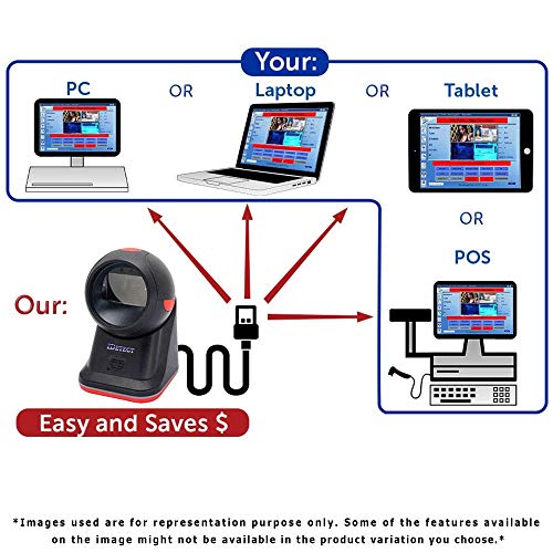 IDetect.net ID Scanner Machine | Data Reader & Collector | Age Verification, Driver License Smart Checker Scan | Data-sync | Ideal for Computer, Tablets, Laptop, PC & POS (Entrant and License Photo)