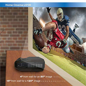 Epson Home Cinema LS100 3LCD Ultra Short-throw Projector, Digital Laser Display with Full HD and 100% Color Brightness