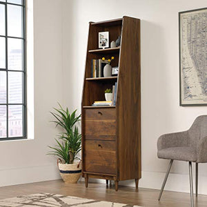 Sauder Narrow Bookcase/ Bookshelf, Grand Walnut Finish - Harvey Park