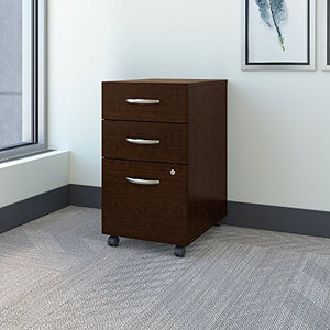 Bush Business Furniture Series C 3 Drawer Rolling File Cabinet in Mocha Cherry