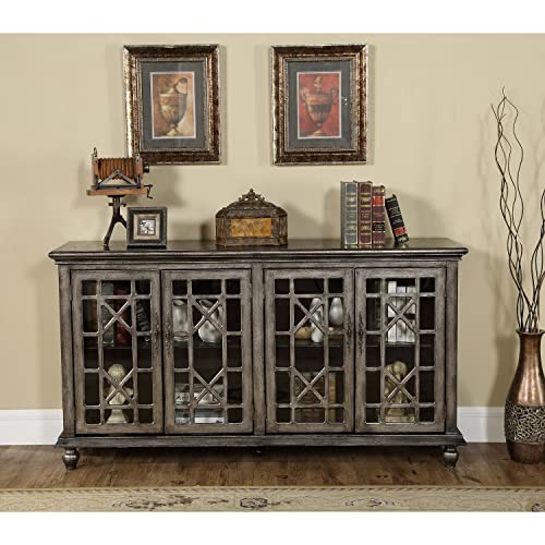 Coast to Coast Imports DeVille Metallic Four Door Credenza