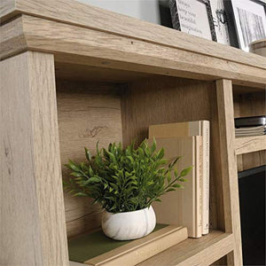 Pemberly Row Contemporary Computer Hutch in Prime Oak