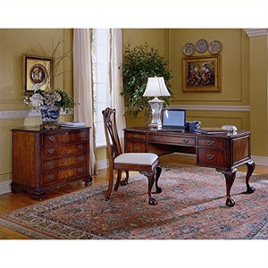 Hooker Furniture Ball and Claw Computer Desk in Dark Cherry
