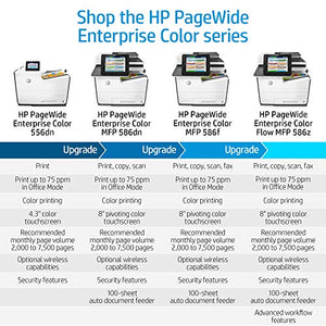 HP PageWide Enterprise Color Flow 586z Multifunction Duplex Printer with HP EveryPage and Pull-Out Keyboard (G1W41A)