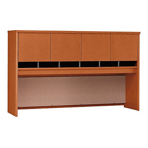 Bush Business Furniture Series C 72W 4 Door Hutch in Auburn Maple