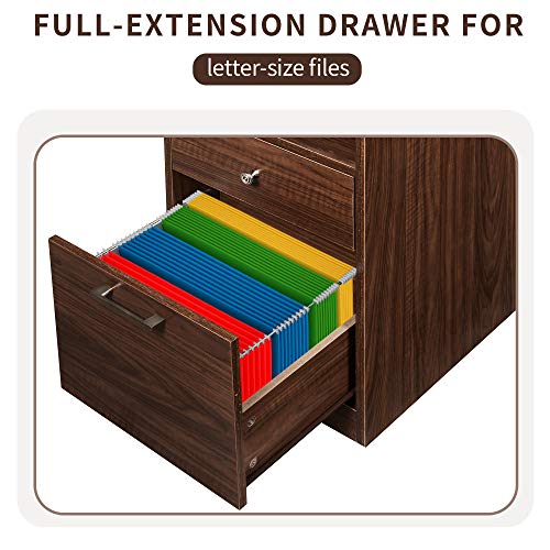 60 Inch Home Office L-Shaped Desk with Hutch and Glass Doors, Writing Workstation with Shelves and File Cabinet for Home Office, 600LBS Load Capacity