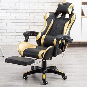 AkosOL Luxury Boss Chair Big Tall Executive Office Gaming Computer Chair PU Leather Desk Chair - White