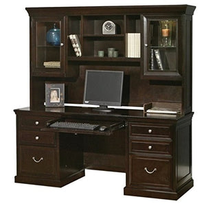 Martin Fulton Computer Credenza with Hutch in Espresso