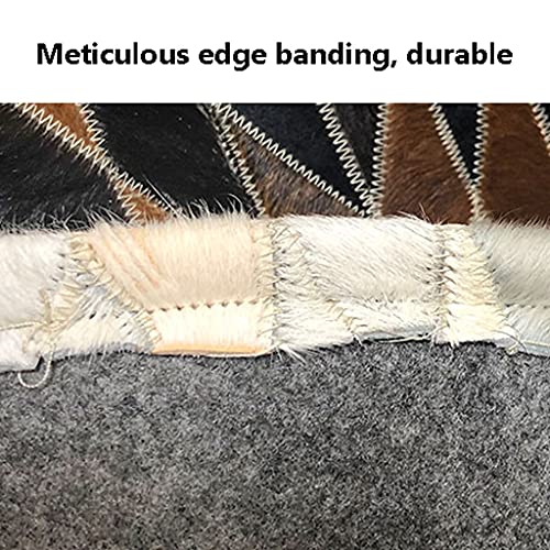 HFSD Practical Leather Hard Floor Chair Cushion, Light Gray Non-Slip Office Chair Mat, 71 x 71 inchs