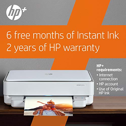 HP ENVY 6055e All-in-One Wireless Color Printer, with bonus 6 months free Instant Ink with HP+ (223N1A)