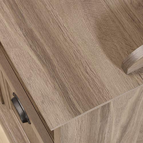 Sauder 418270 Barrister Lane L-Desk, L: 68.90" x W: 68.90" x H: 31.85", Salt Oak finish