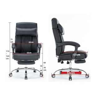 None Aluminum Alloy Foot Office Chair with Footrest - Comfortable and Adjustable Sedentary Seat for Work Breaks