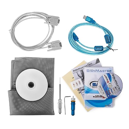 DRMEE 28 Inch Vinyl Plotter Cutter Machine Bundle Kit with Signmaster Software