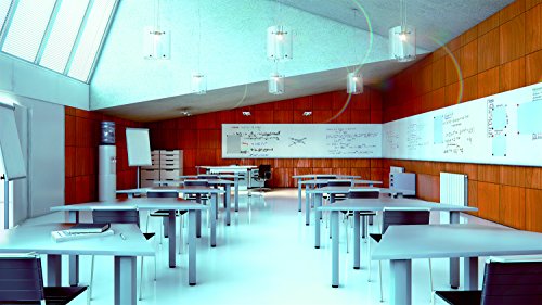 MasterVision Tile Whiteboard, Dry Erase Panel with Magnetic White Surface, 58" x 38.5"