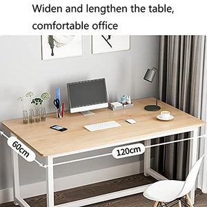 Computer Desk, 47.2 inch Modern Sturdy Office Table, PC Laptop Study Writing Table for Home Office Workstation, Easy to Assemble