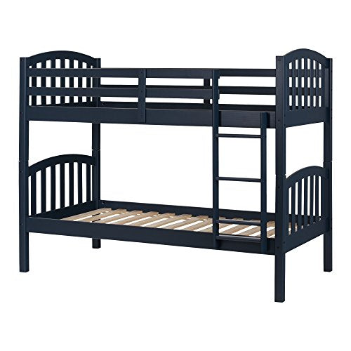 South Shore 11820 Summer Breeze Solid Wood Bunk Beds, Navy Blue,