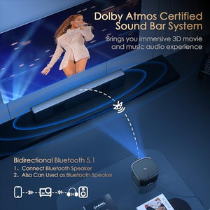 MEER 4K WiFi Bluetooth Smart Projector with Dolby Audio - 1080P Native Resolution, AI Auto Focus, 500 ANSI, Netflix/Prime Video Officially-Licensed