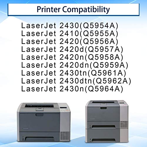 2 Pack Black Compatible 11X | Q6511X High Yield Toner Cartridge Replacement for HP Laserjet 2430 2410 2420 2420d 2420n 2420dn 2430tn 2430dtn 2430n Printer Toner Cartridge