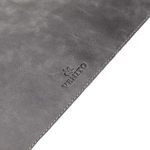 Venito Premium Leather Desk Mat (36 X 19 inch) - Large Mouse Mat for Home Office Accessories (Faded Gray)