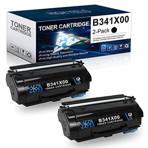 Compatible High Yield B341X00 Remanufactured B3340 High Yield Toner Cartridge Replacement for Lexmark B3340dw (29S0250) B3442dw (29S0300) MB3442adw (29S0350) Printer Ink Cartridge (2 Pack, Black)