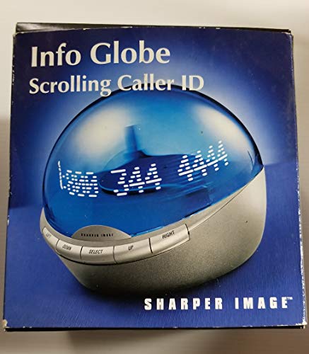 Sharper Image Info Globe Scrolling Caller ID