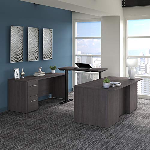 Bush Business Furniture 500 Home Office Desk, 72W, Storm Gray