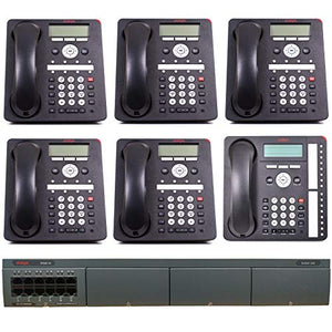 Avaya IP Office Phone System: Basic Digital Edition - 1 Year of Dialtone (6 Phone Bundle)