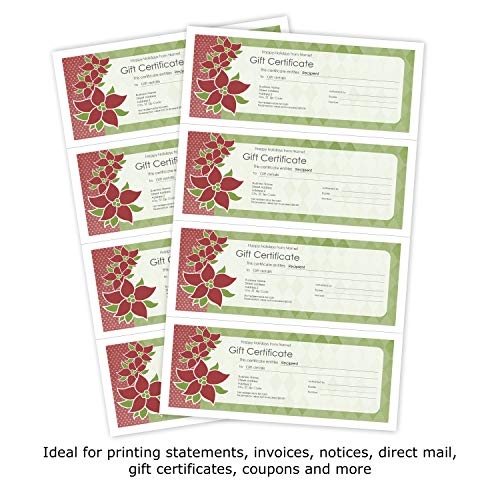 PrintWorks Professional Perforated Paper for Statements, Invoices, Gift Certificates, Coupons and More, 8.5 x 14, 24 lb, 3 Horizontal Perfs 3 1/2", 7" and 10 1/2" From Bottom, 2500 Sheets, White (04177)
