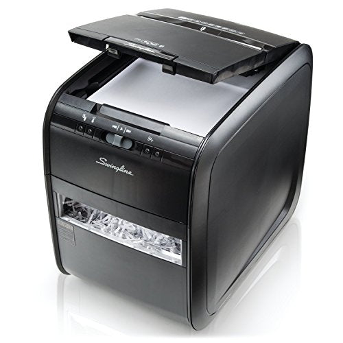 Swingline Paper Shredder, Auto Feed, 80 Sheet Capacity, Cross-Cut, 1 User, Personal, Stack-and-Shred 80X (1757574)