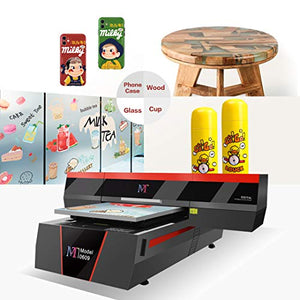 MT Refretonic Digital Inkjet LED UV Flatbed Printer Multipurpose for Glass,Metal,Phone Case,Power Bank Printing